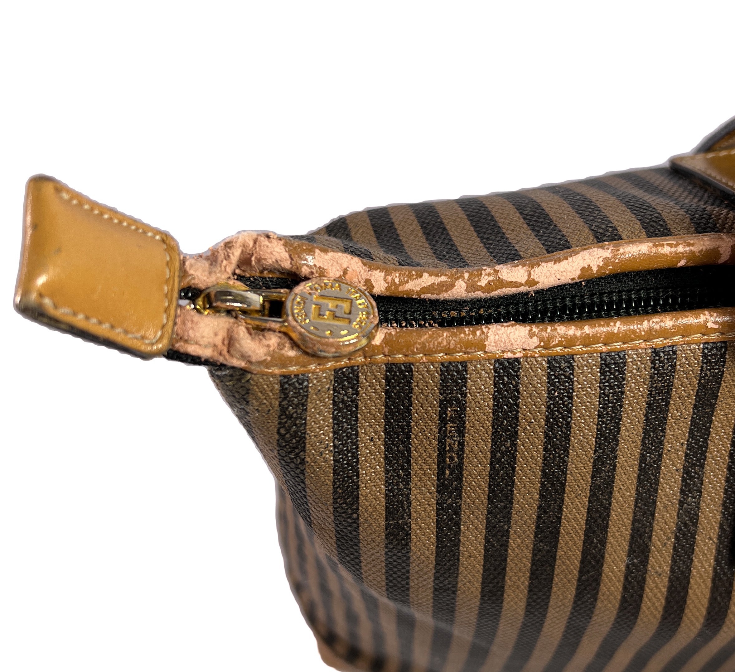 Fendi vintage Penguin striped tote AS IS