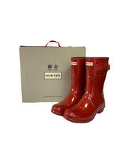 Hunter original short red rain boots size 10 NEW