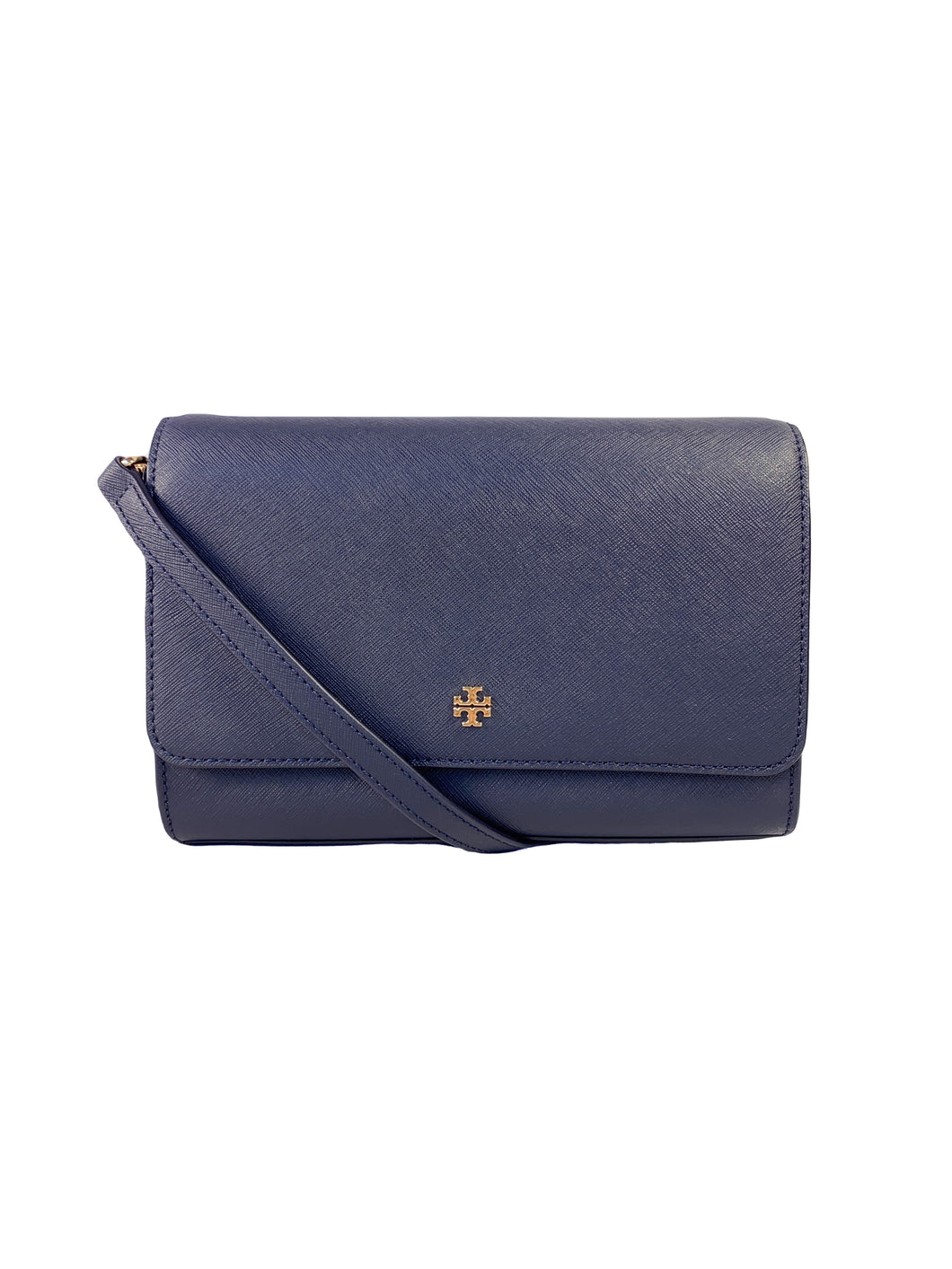 Tory Burch Emerson combo navy leather crossbody