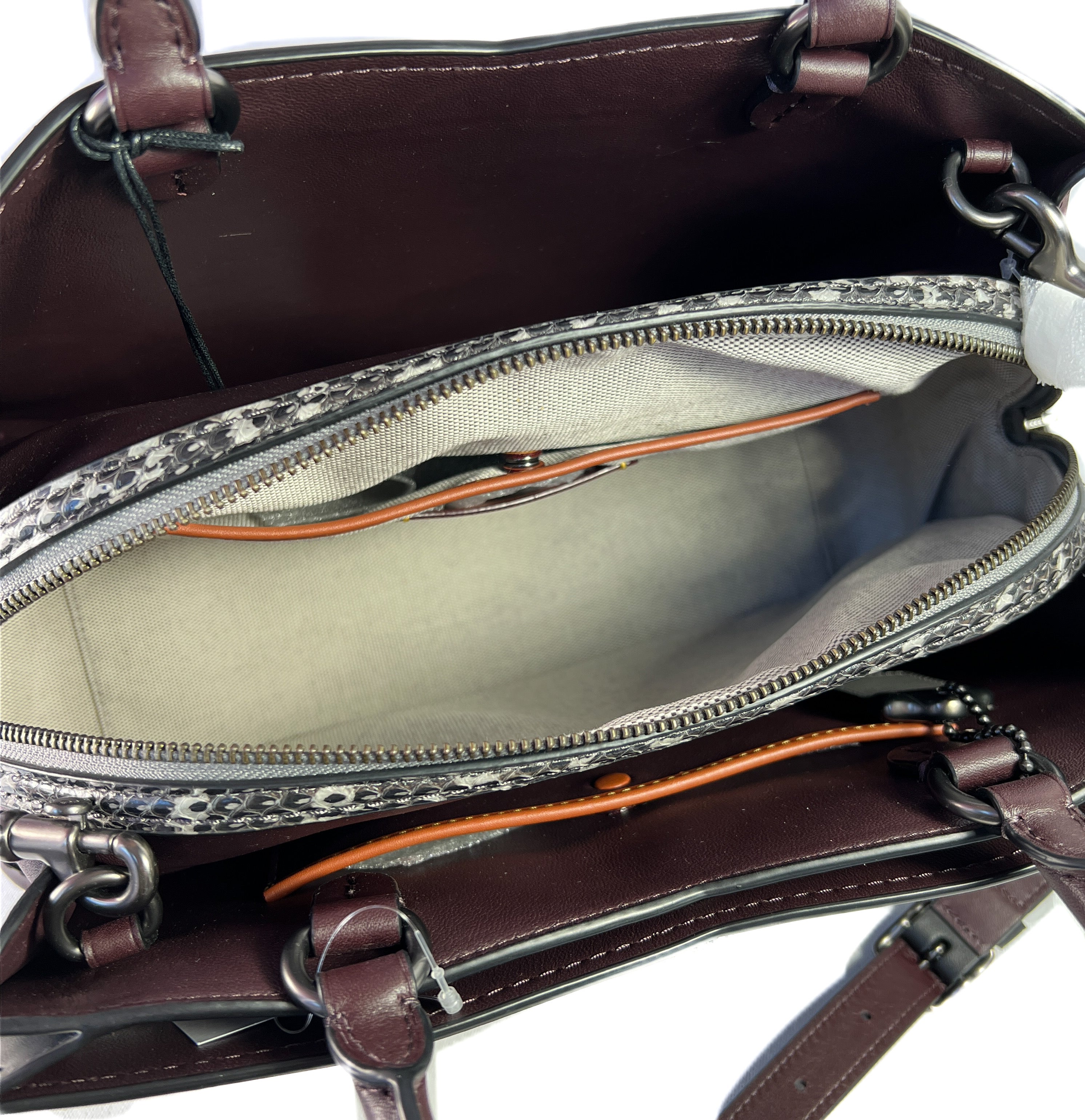 Coach oxblood 1941 exotic Mason satchel NWT retail $695