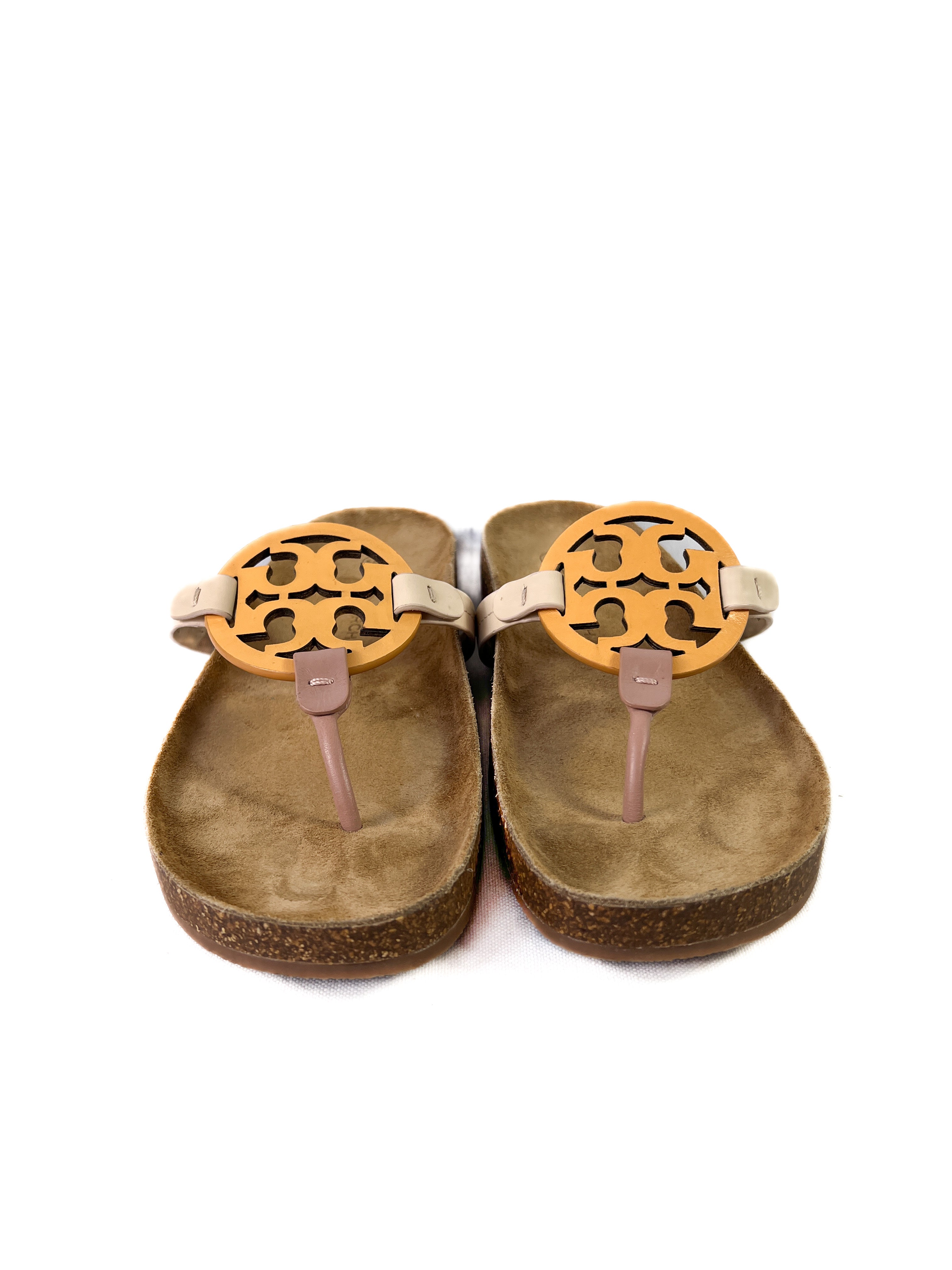 Tory Burch tri color cloud Miller sandals size 10