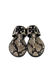 Tory Burch snake print Leigh sandal size 7