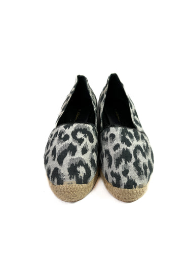 3.1 Phillip Lim gray leopard print espadrilles size 39