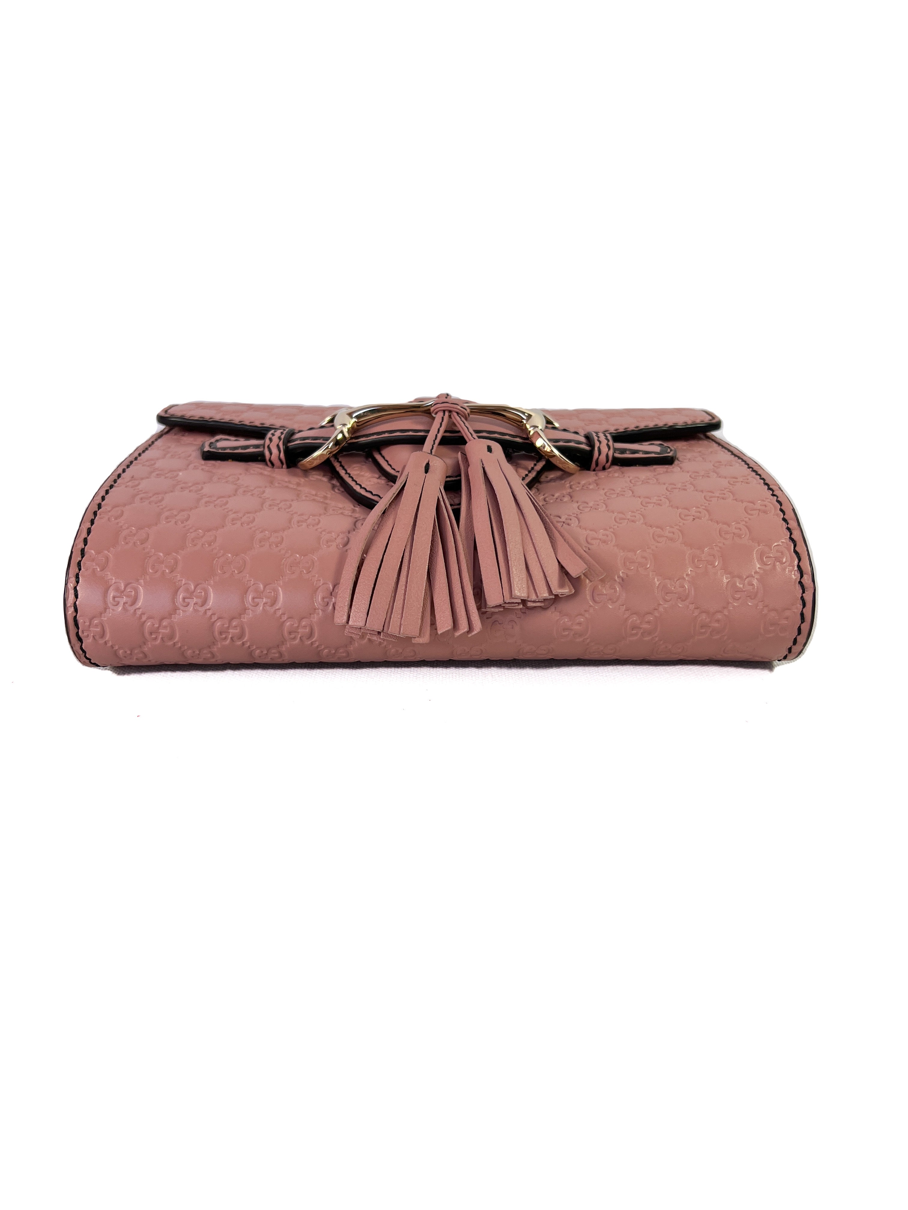 Gucci Microguccissima Mini Emily light pink leather crossbody
