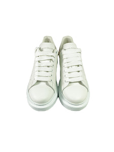 Alexander McQueen white rose gold oversized sneakers size 39 NEW
