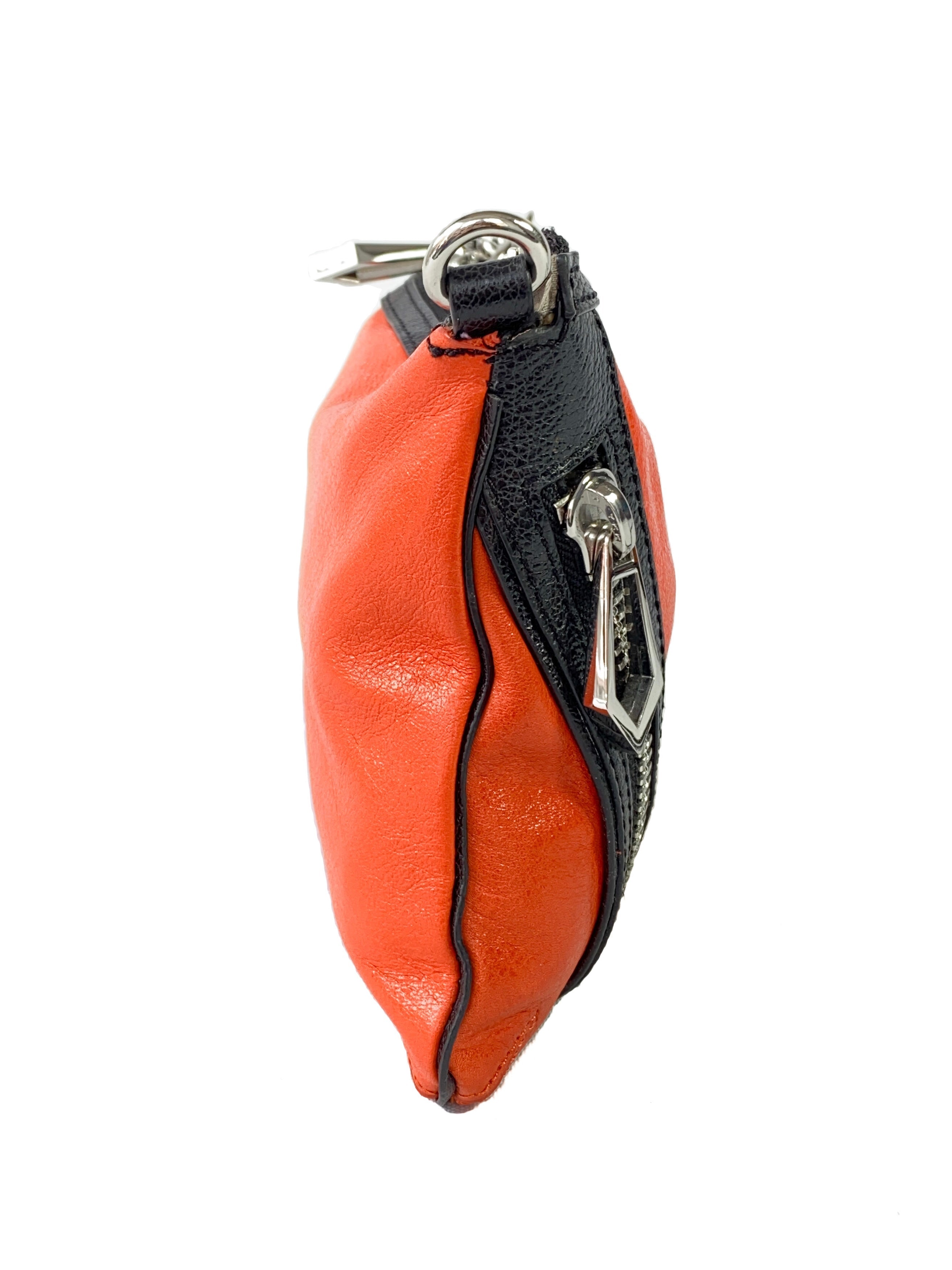 Botkier orange and black Cruz leather crossbody