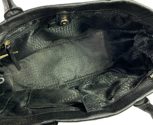 Kate Spade black leather satchel