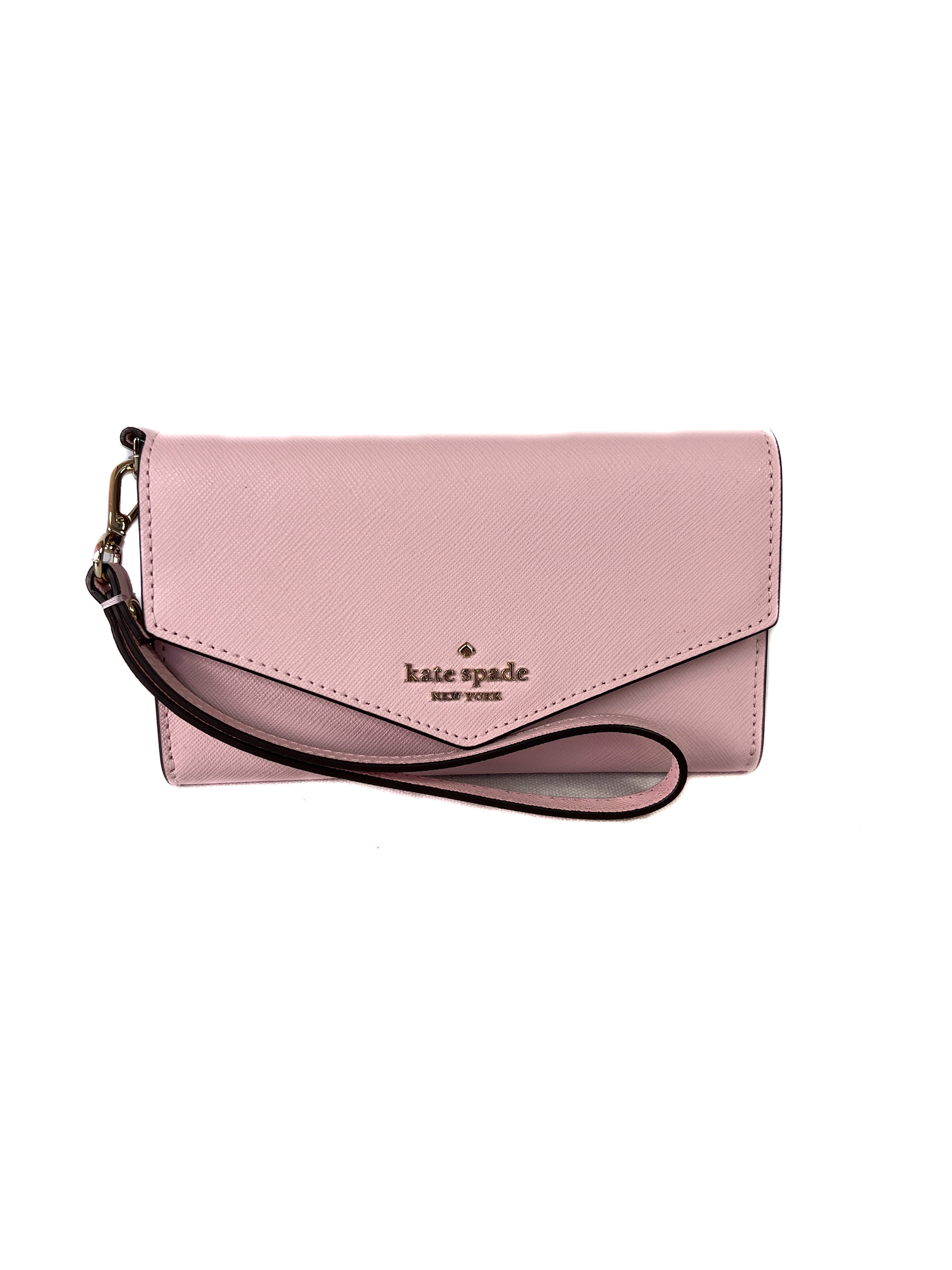 Kate Spade light pink leather wristlet NWT