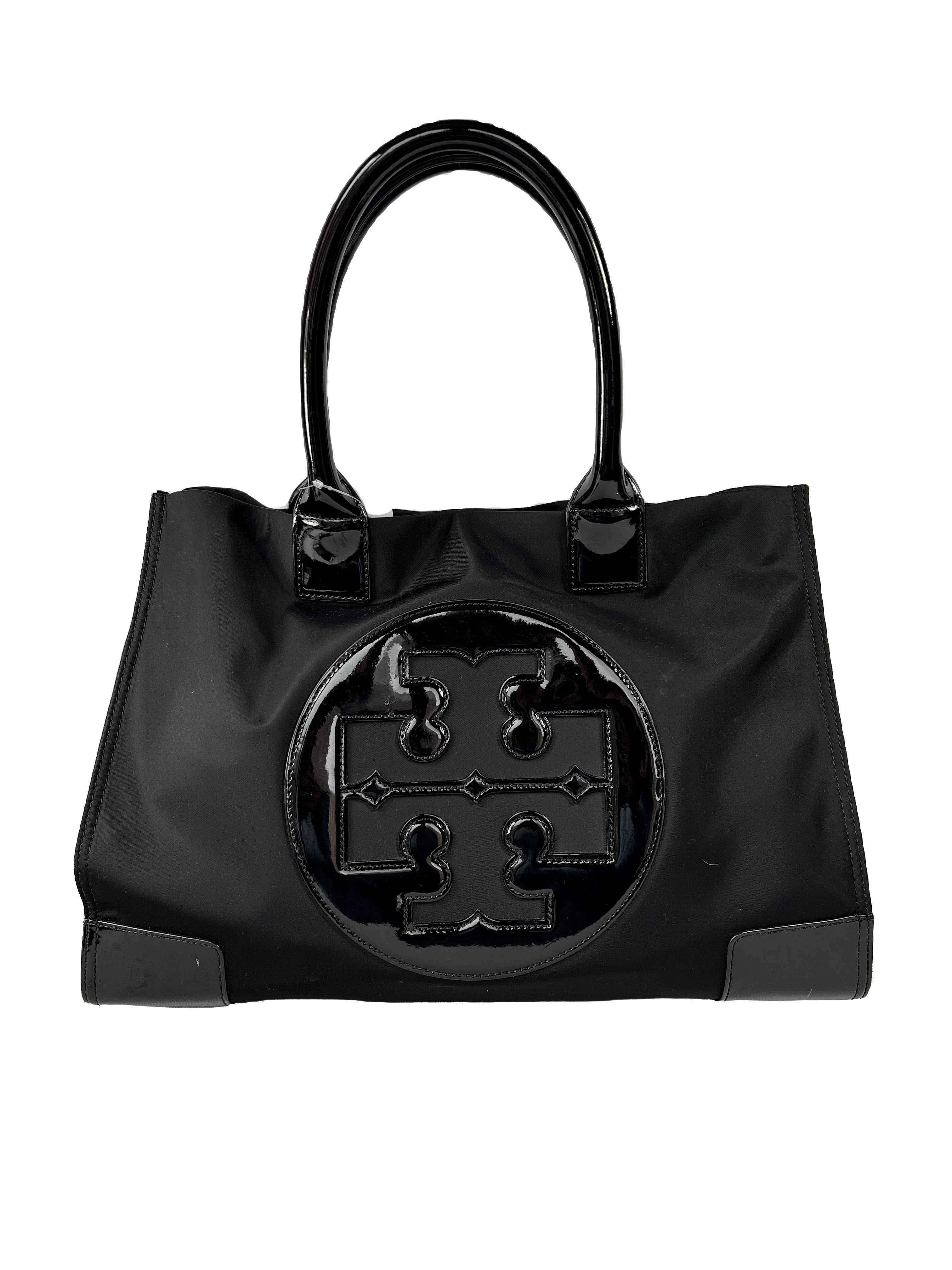 Tory Burch black large Ella tote
