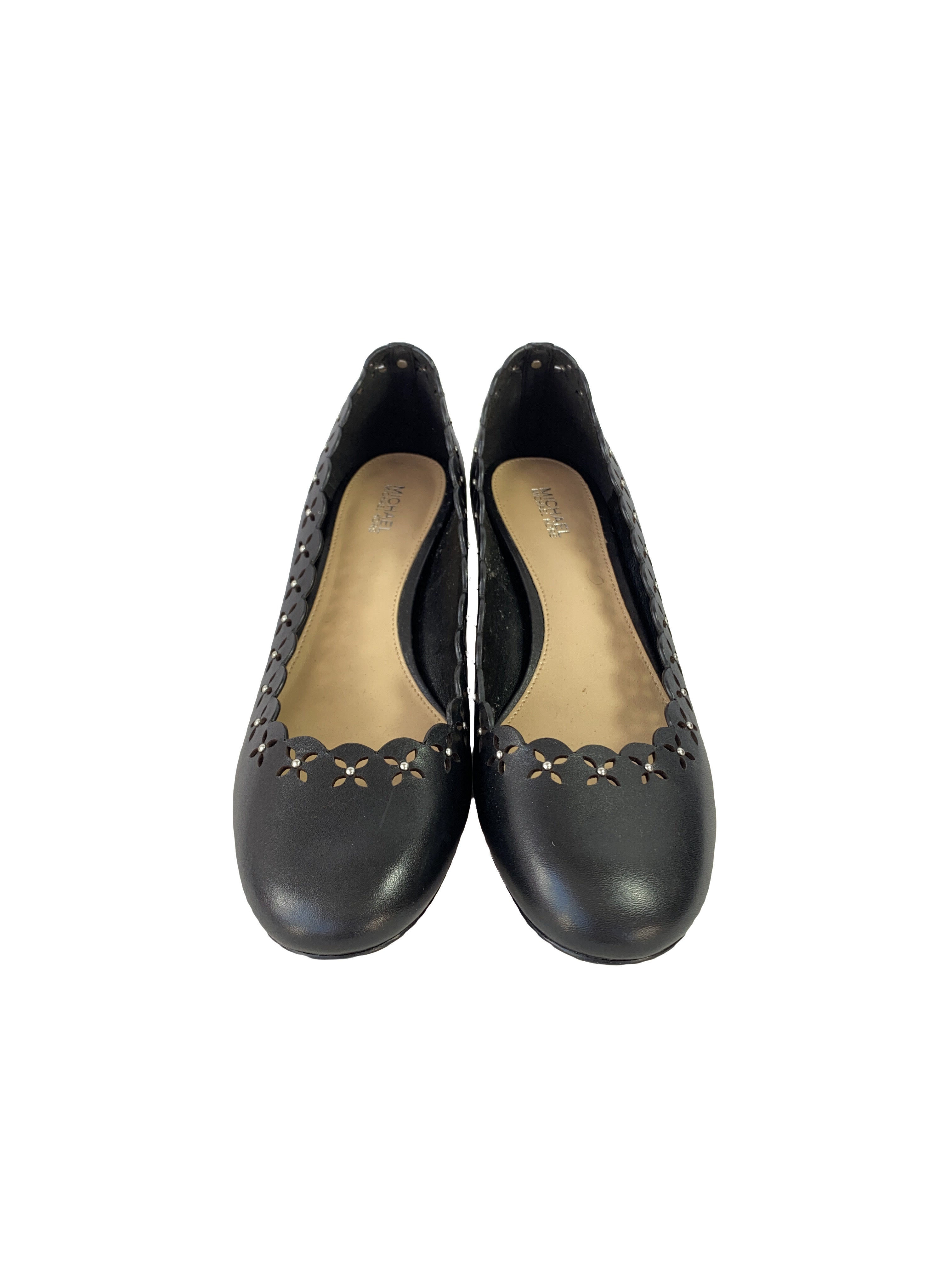 Michael Kors black eyelet low pumps size 8 NEW