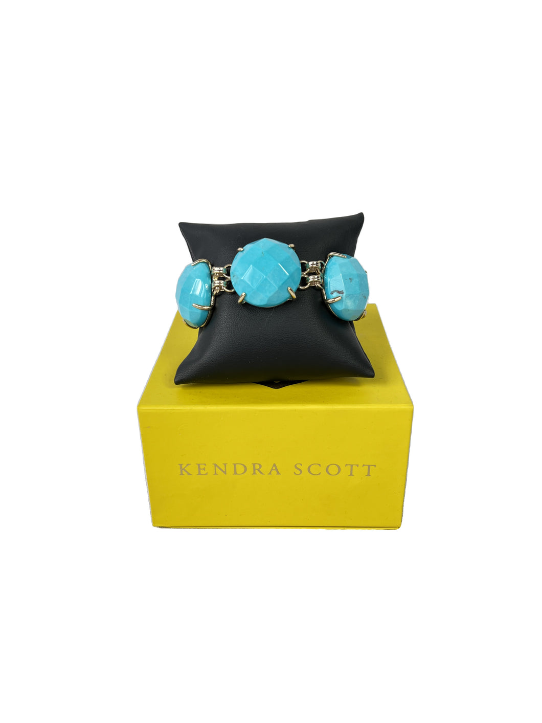 Kendra Scott Cassie five stone turquoise bracelet