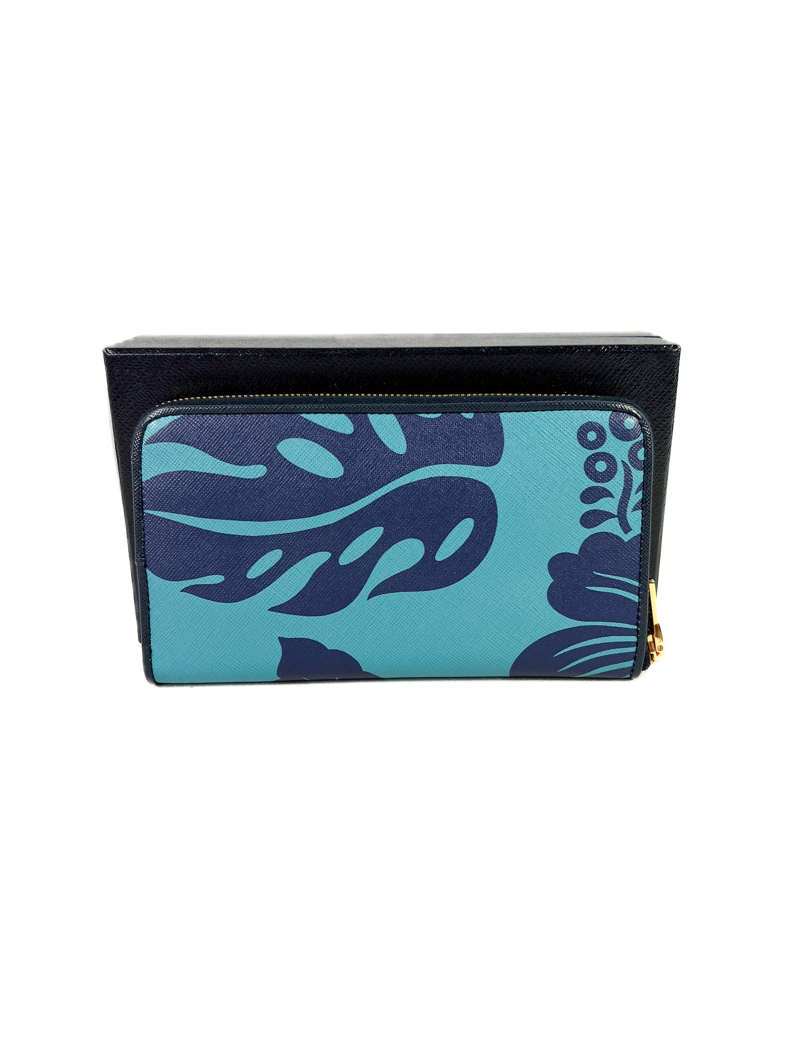 Prada blue print coated canvas leather wallet NEW – My Girlfriend's  Wardrobe LLC