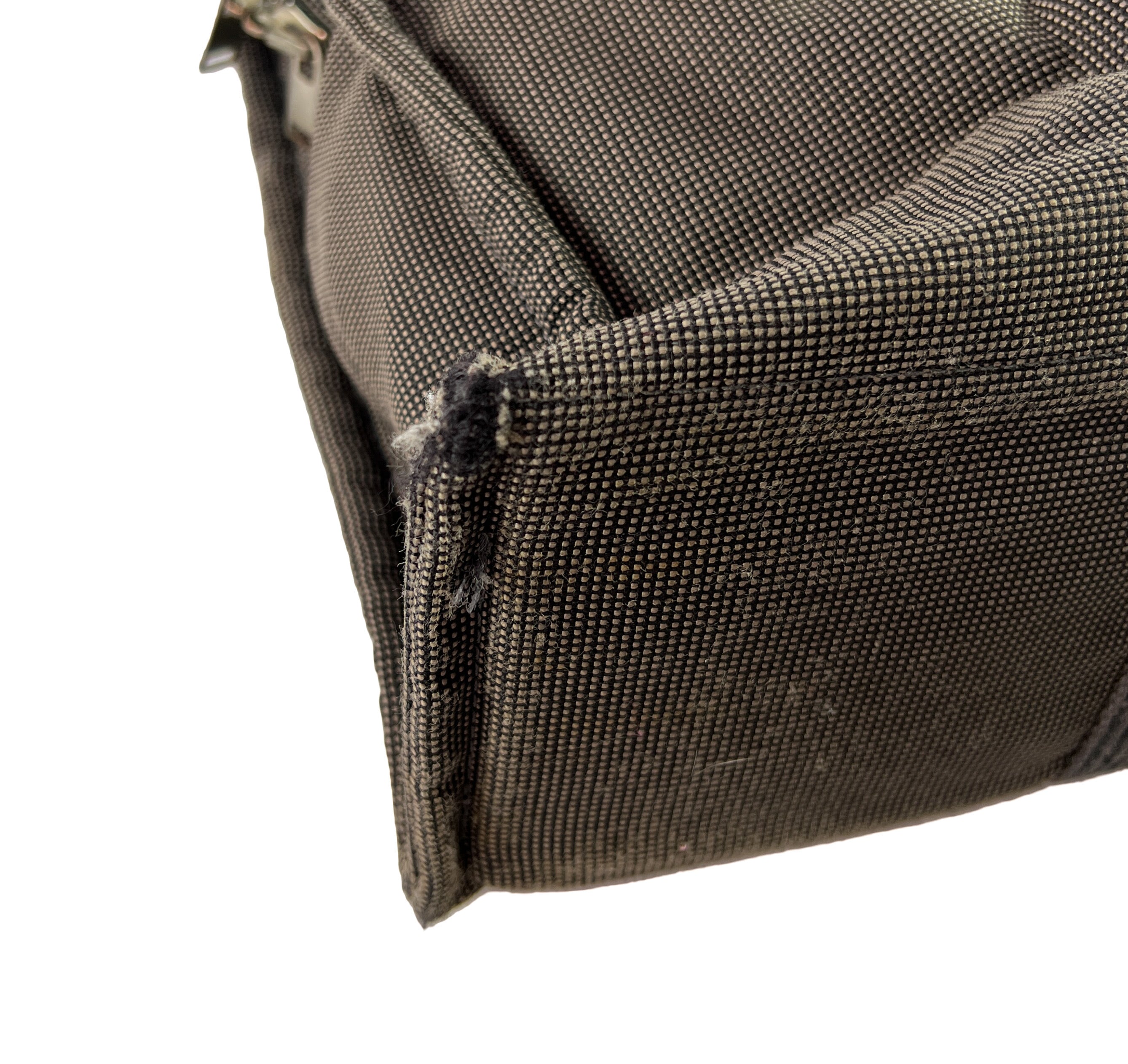 Hermes her line MM gray canvas tote