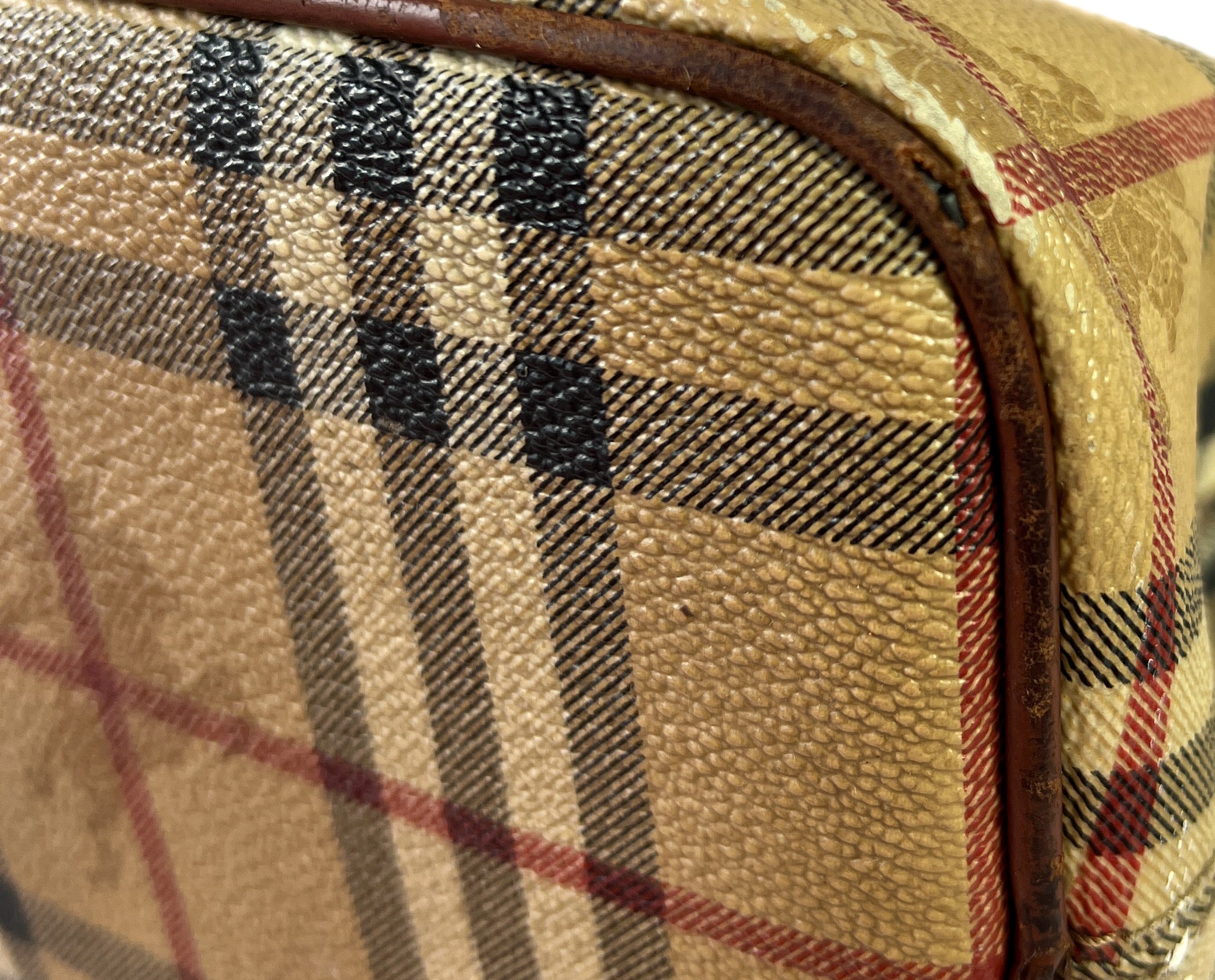 Burberry classic check coated canvas tote