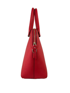Kate Spade red leather domed satchel
