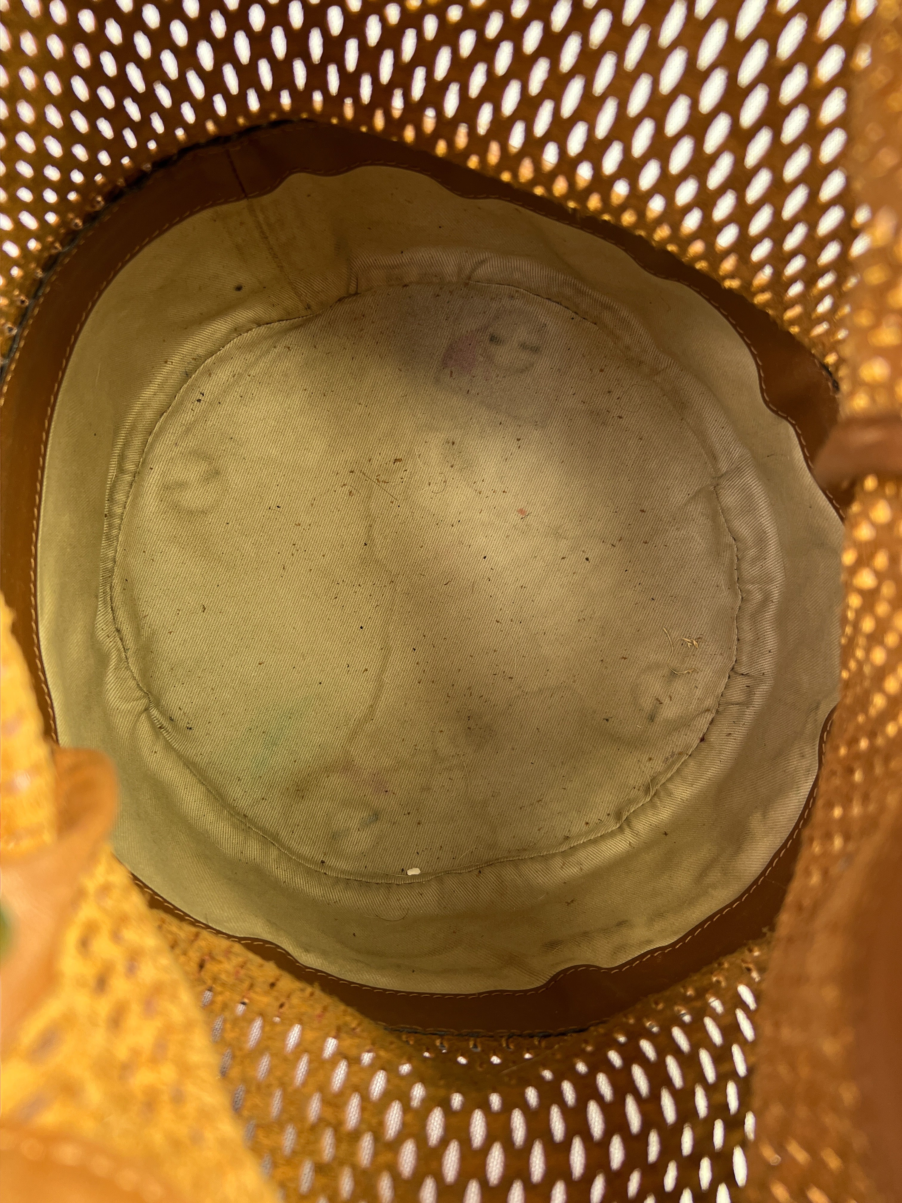 Chloe brown leather perforated bucket bag