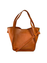 Madewell saddle brown leather satchel