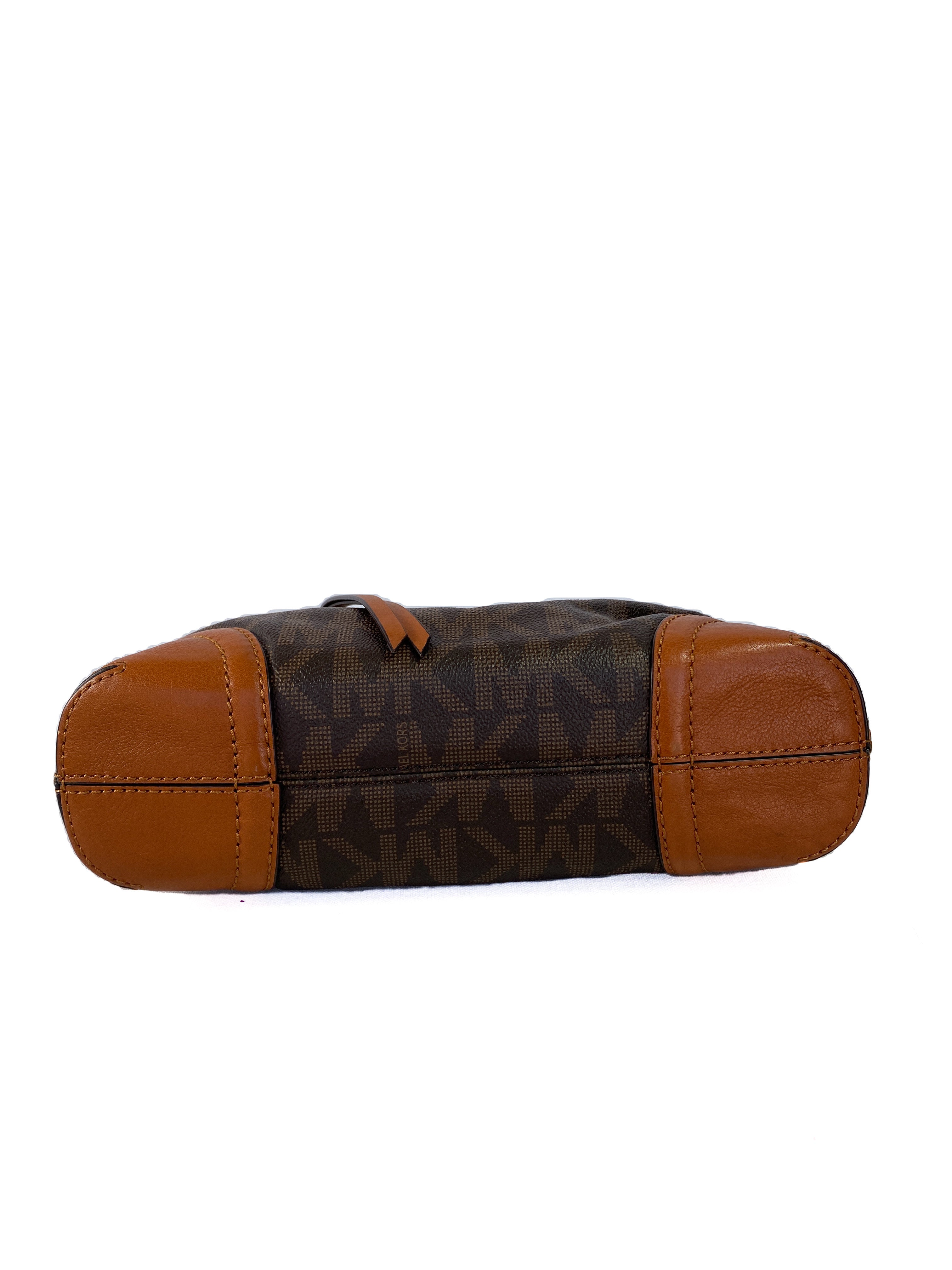 Michael Kors brown signature shoulder bag