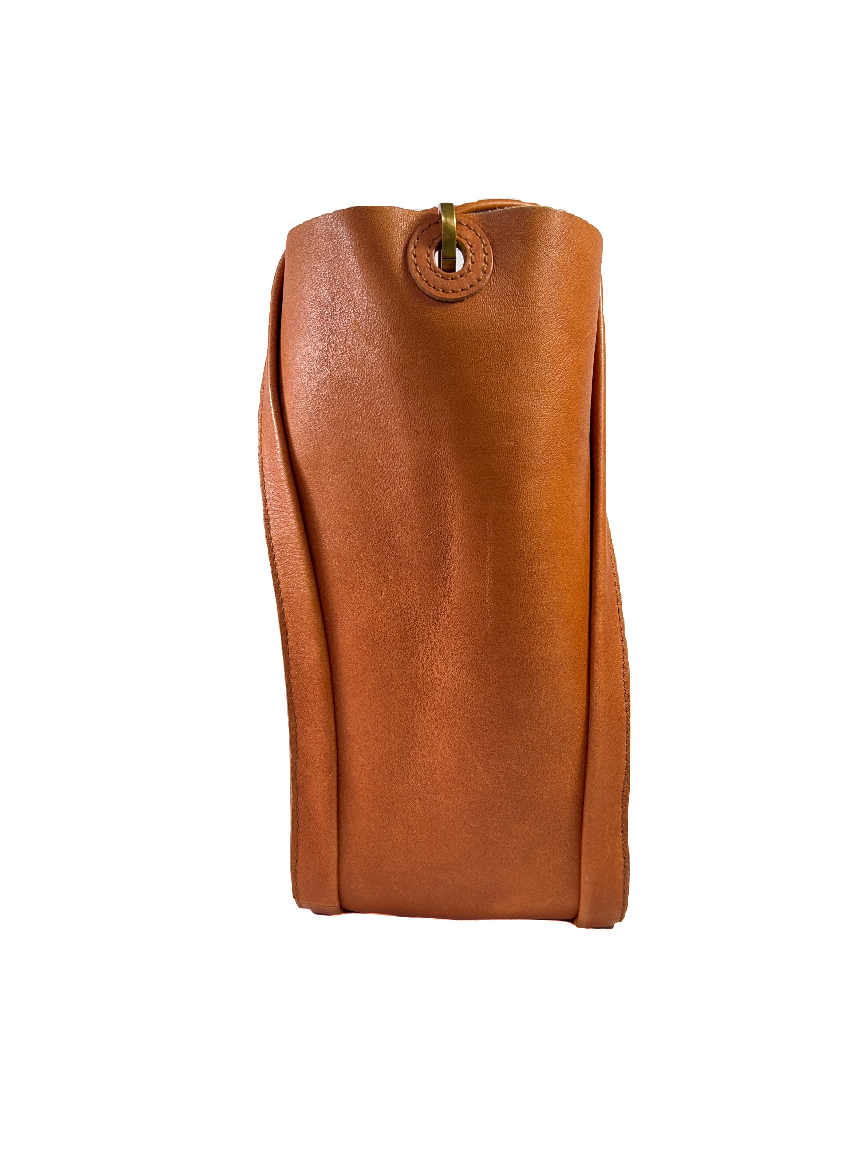 Madewell saddle brown leather satchel