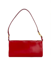 Salvatore Ferragamo red leather shoulder bag