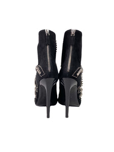 Barbara Bui black studded booties size 39 NEW