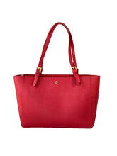 Tory Burch red leather tote