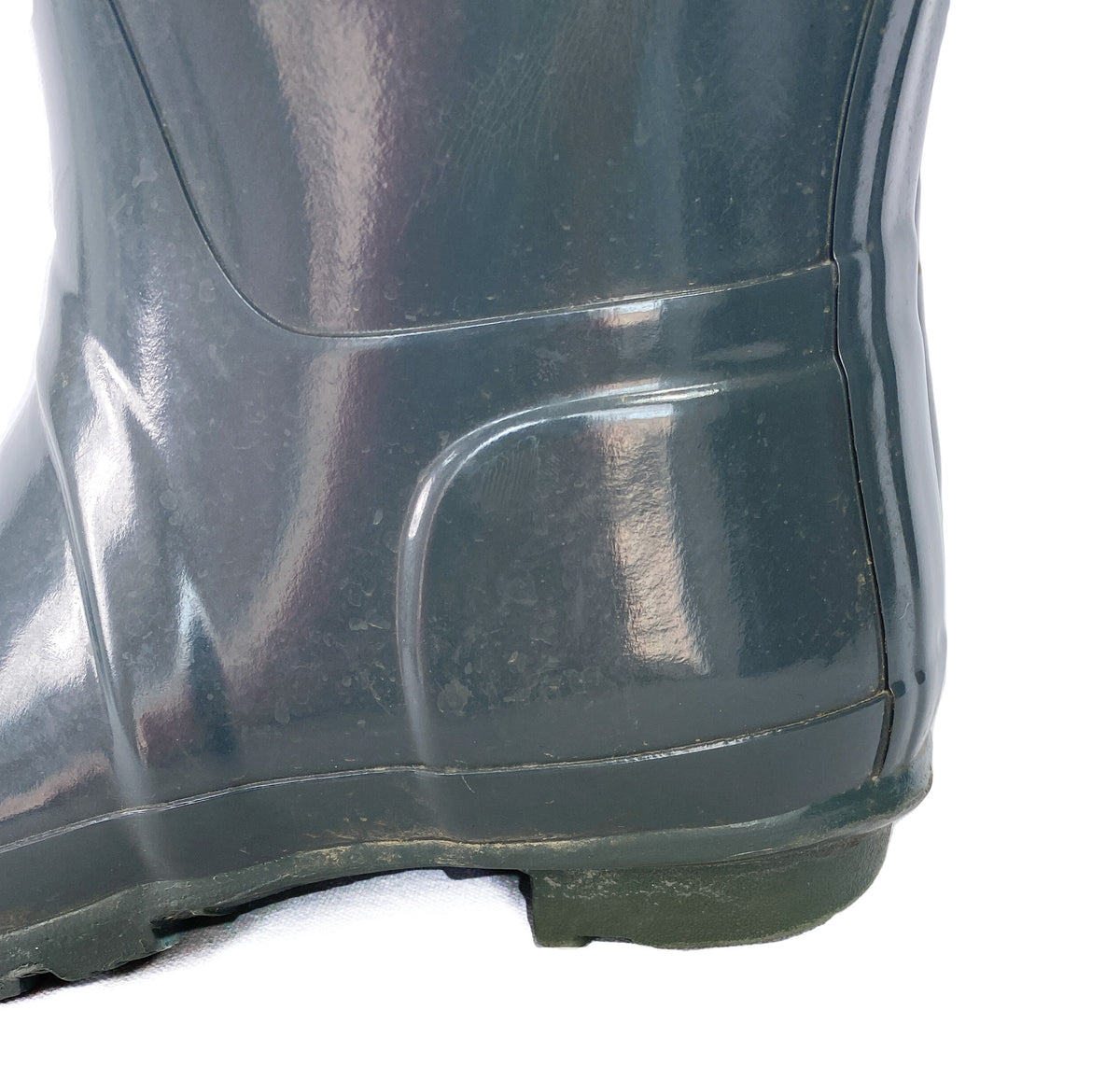 Hunter blue gray rain boots size 8