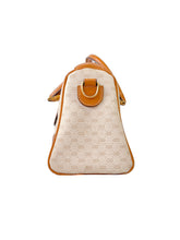 Gucci cream and brown signature satchel