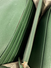 Michael Kors dark green leather wallet