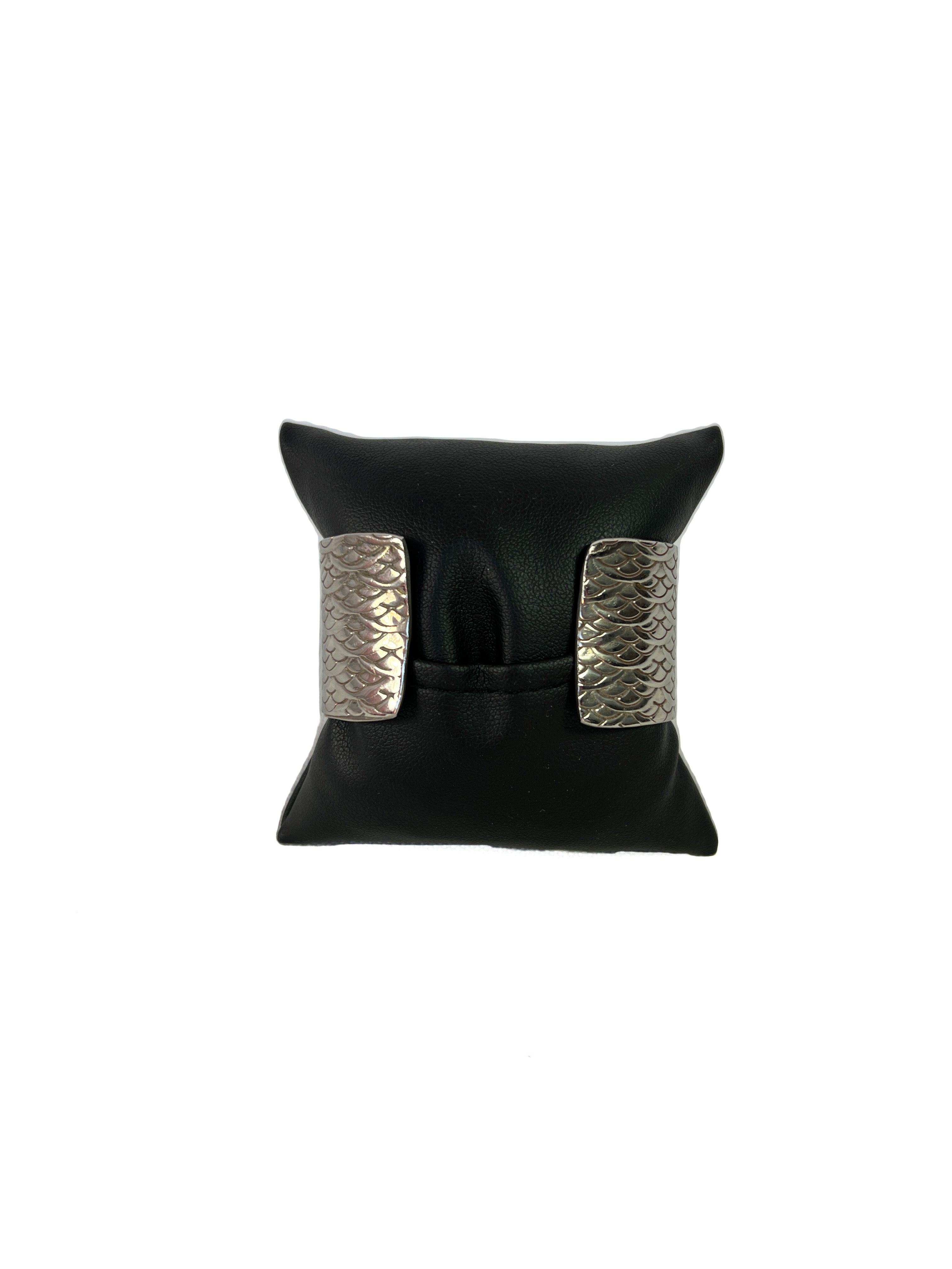 Tiffany & Co sterling silver scale cuff bracelet