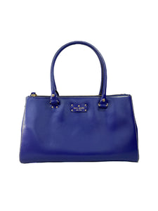 Kate Spade bright blue leather leather tote