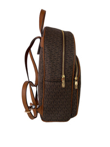 Michael Kors brown signature Abbey backpack NWT
