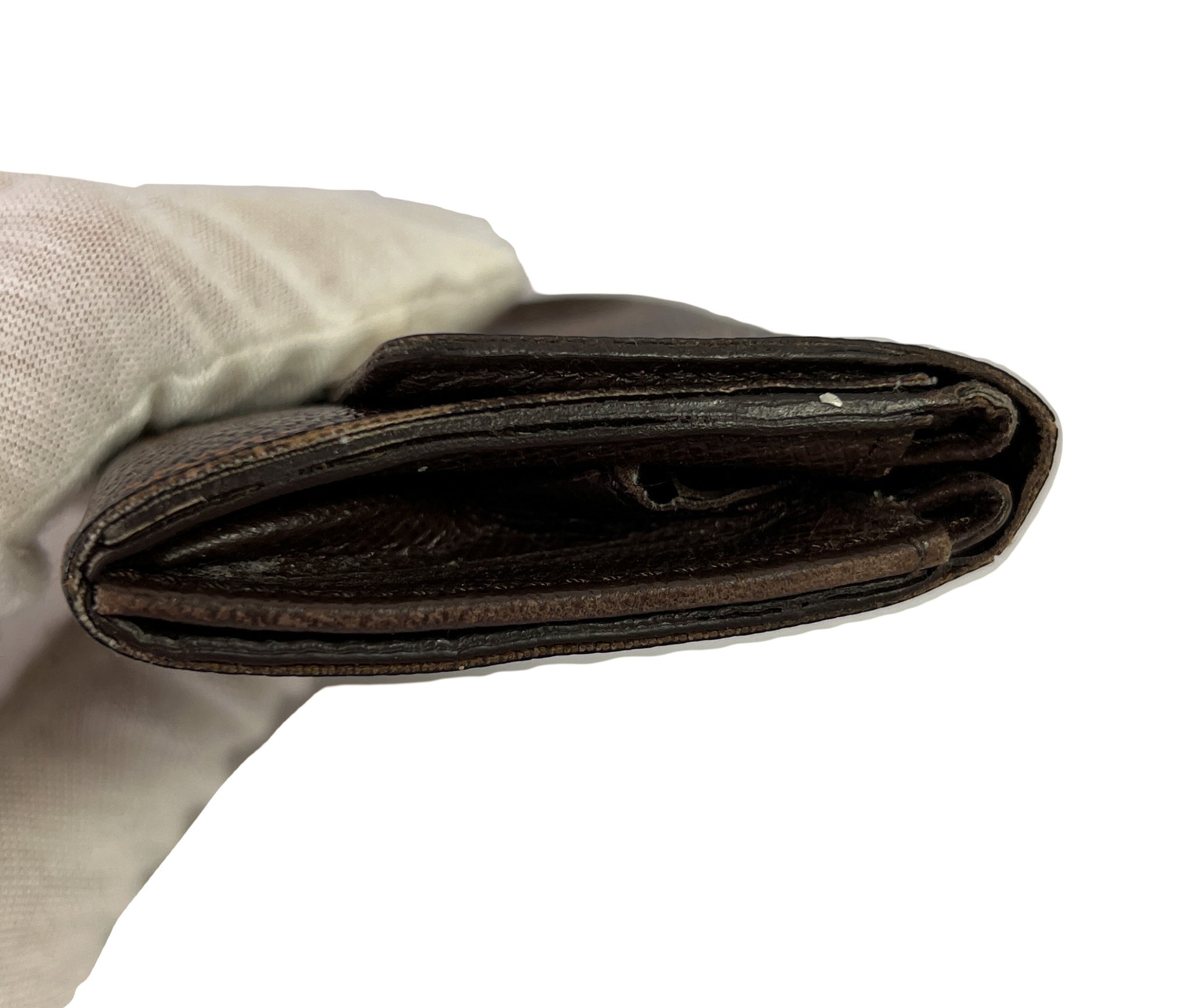 Louis Vuitton Compact Zipper Damier Wallet Brown - Small Leather