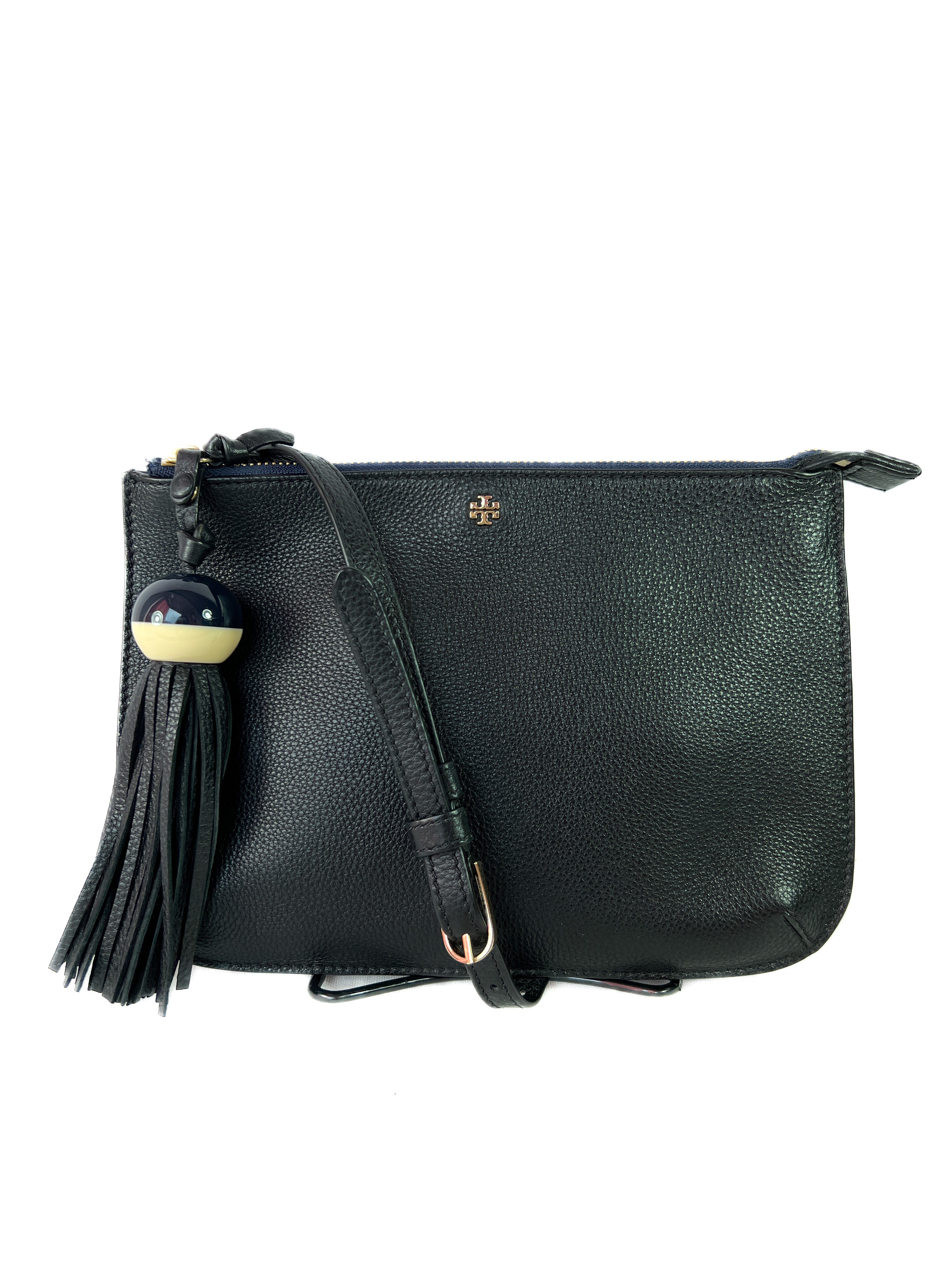 Tory Burch black leather crossbody