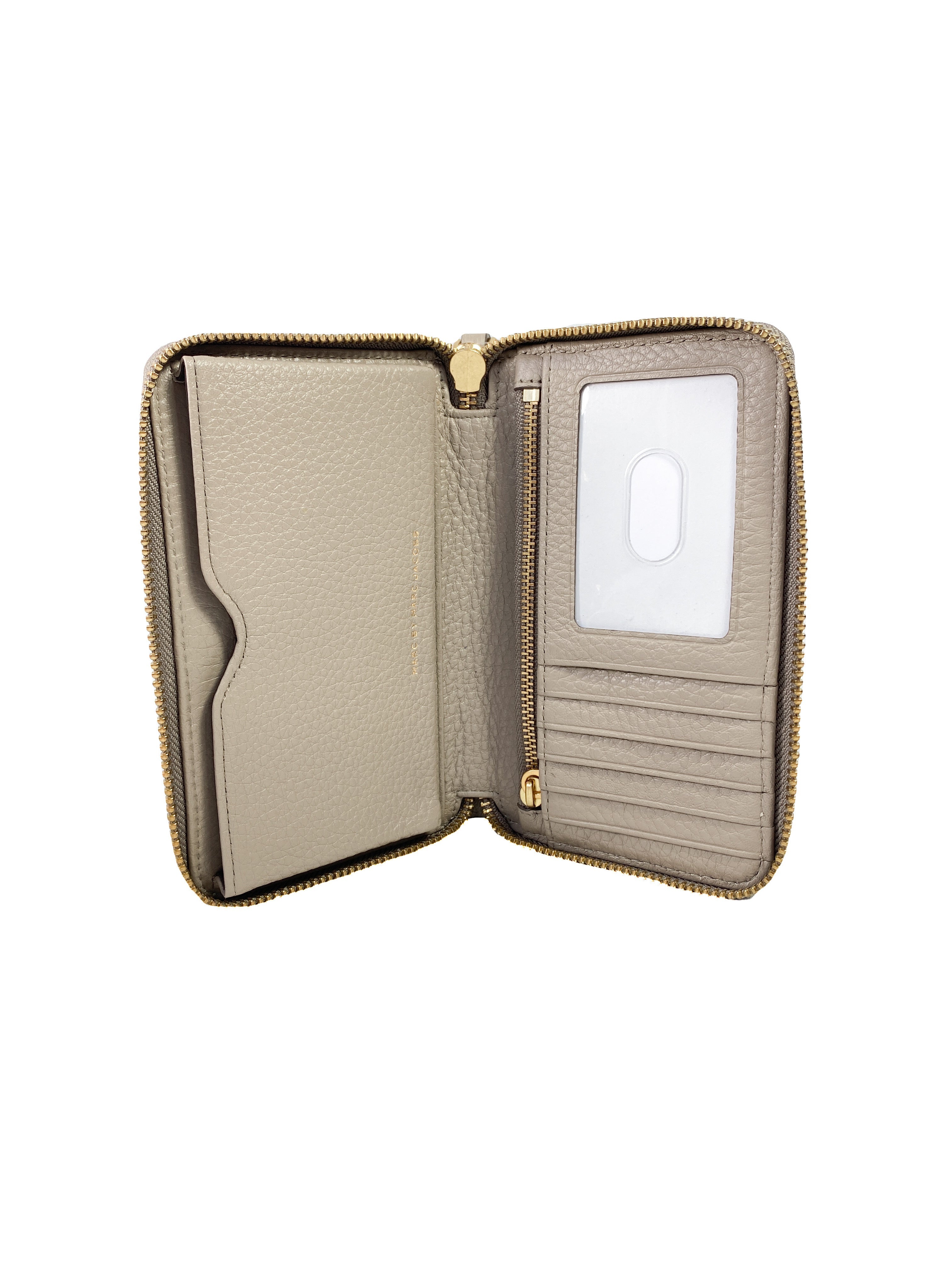 Marc by Marc Jacobs gray leather wallet wristlet NWT