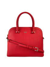 Kate Spade red leather domed satchel