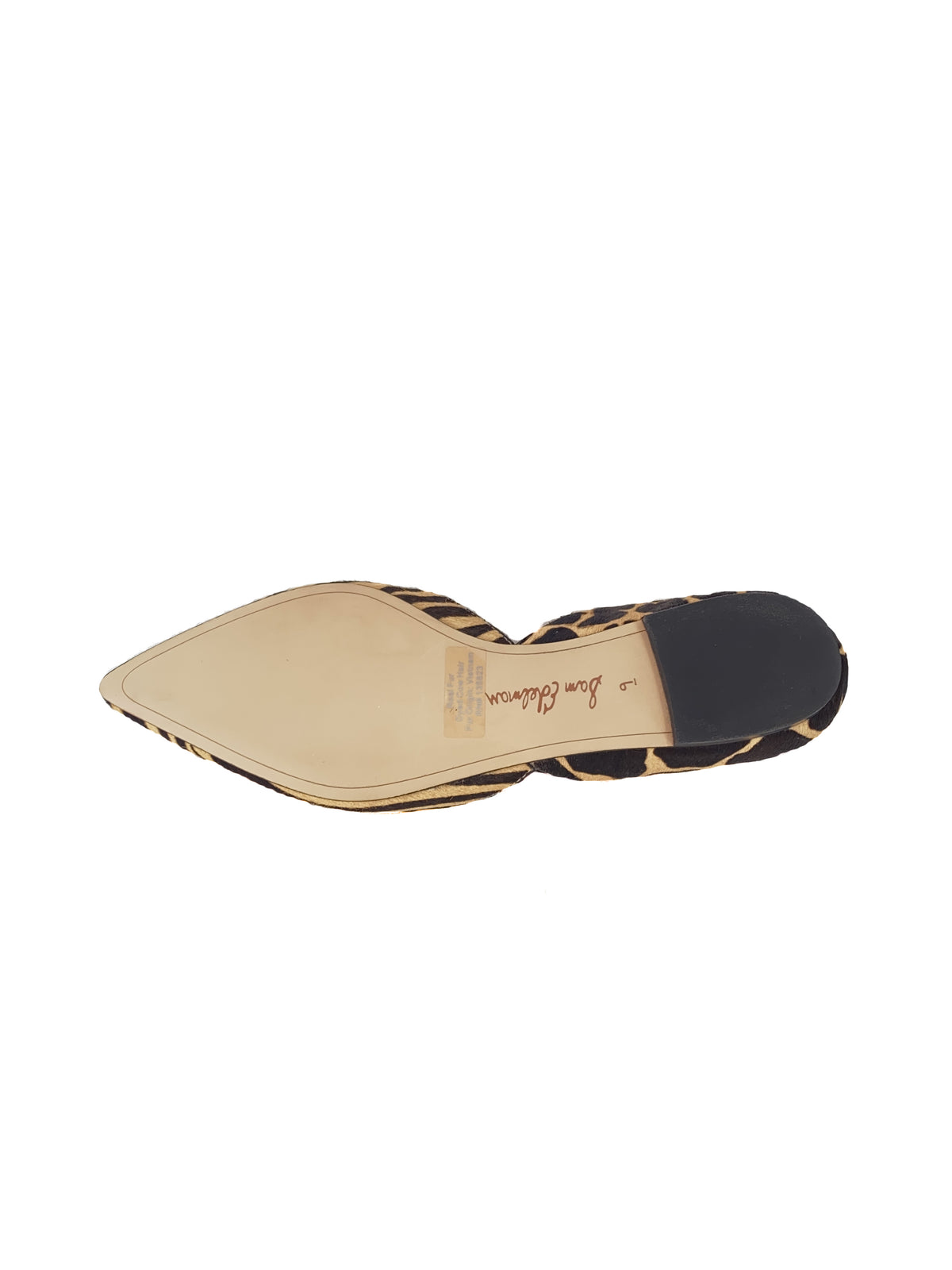 Sam Edelman tan and black animal print flats size 9 NEW