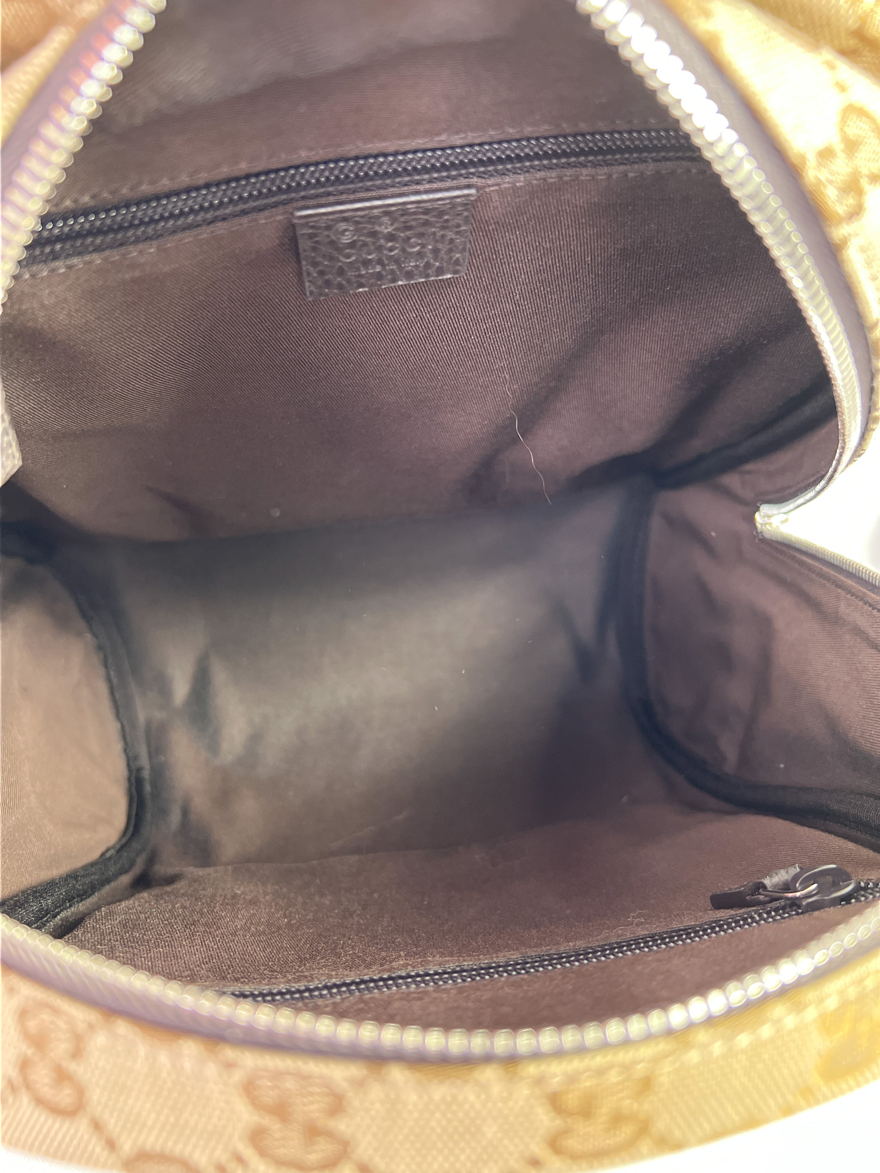 Gucci brown guccissima canvas backpack