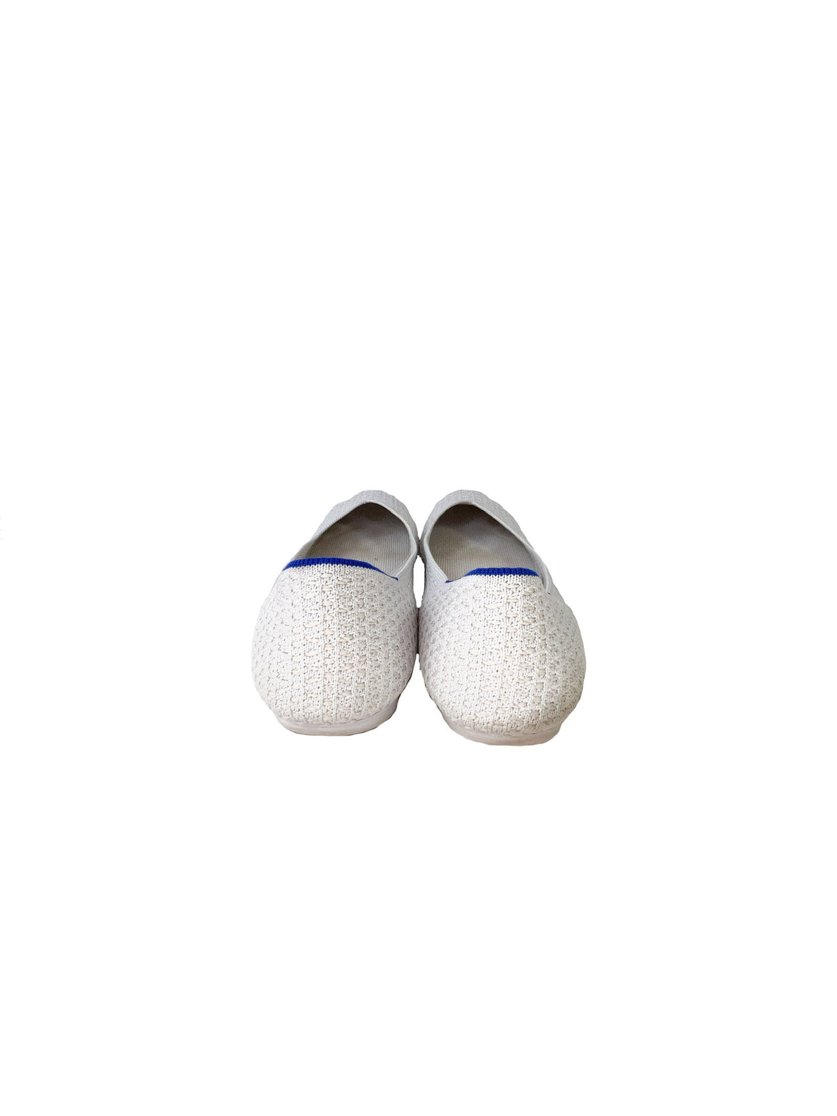 Rothys white rounded toe flats size 10