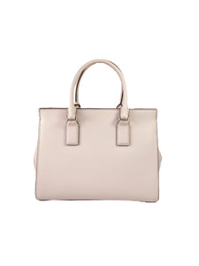 Kate Spade taupe leather floral satchel