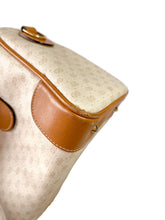 Gucci cream and brown signature satchel