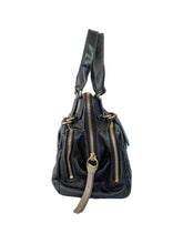 Chloé black leather Bay bag