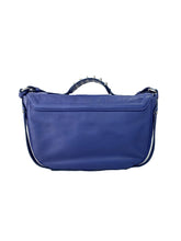 McQ Alexander McQueen blue Clerkenwell shoulder bag retail $750