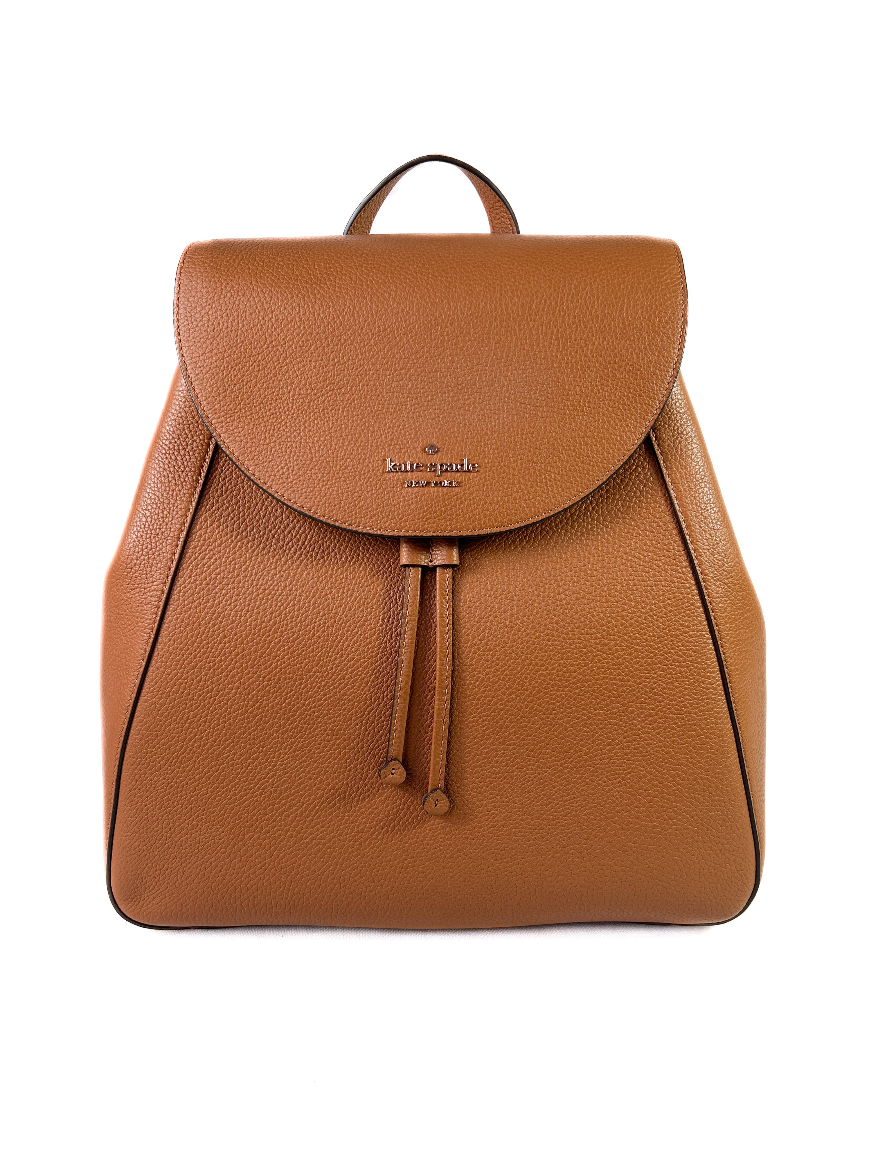 Kate Spade brown large flap backpack NWT