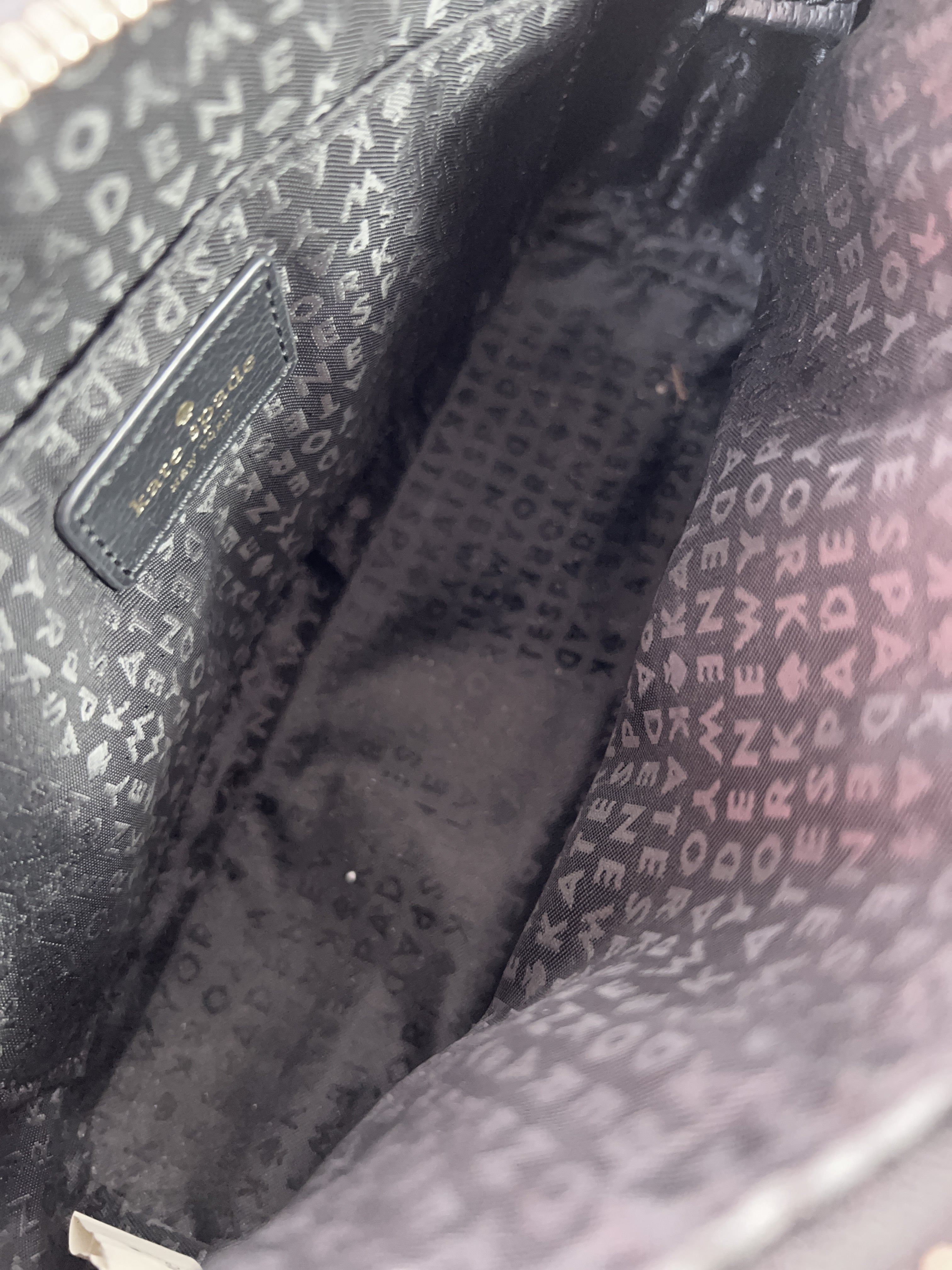 Kate Spade black leather crossbody