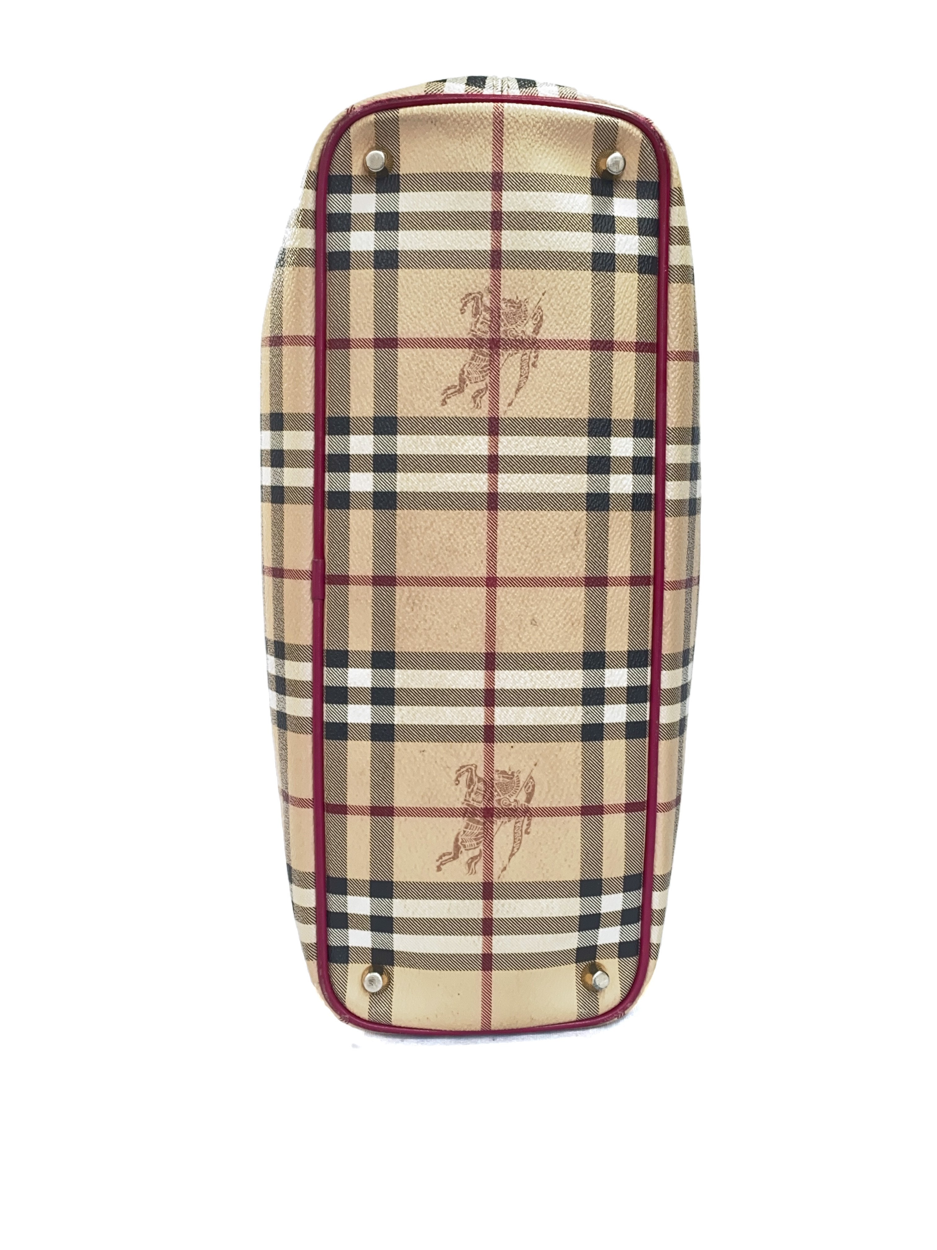 Burberry plaid nova check and pink shoulder bag - My Girlfriend's Wardrobe LLC