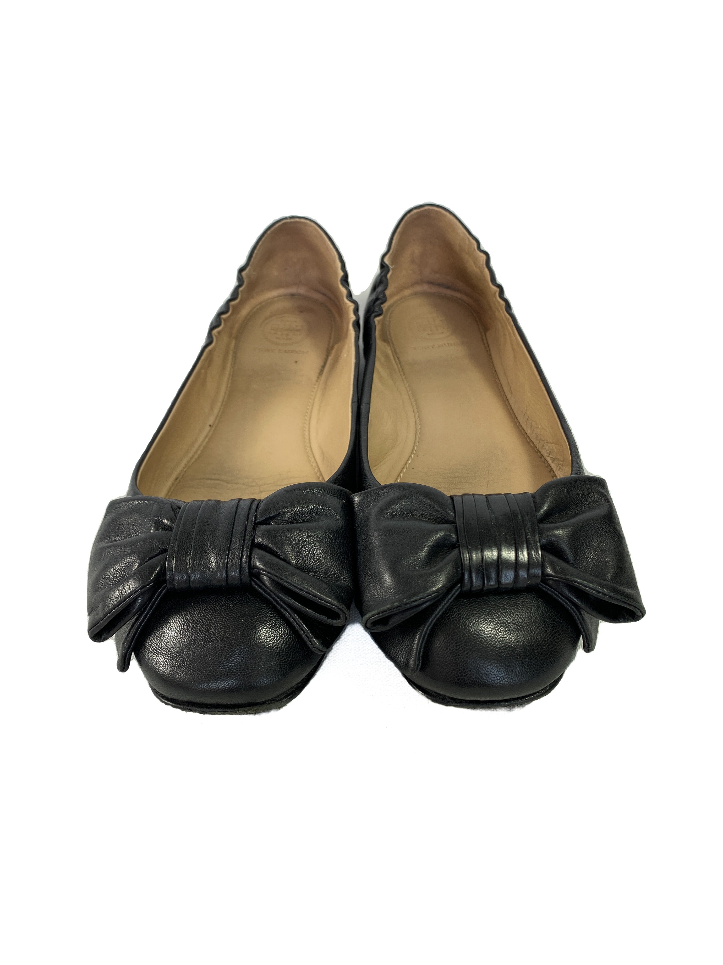 Tory Burch divine bow driver flat size 8