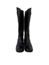 Frye black leather tall boots size 8