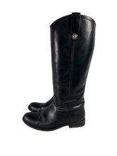 Frye black leather Melissa button riding boots size 7.5