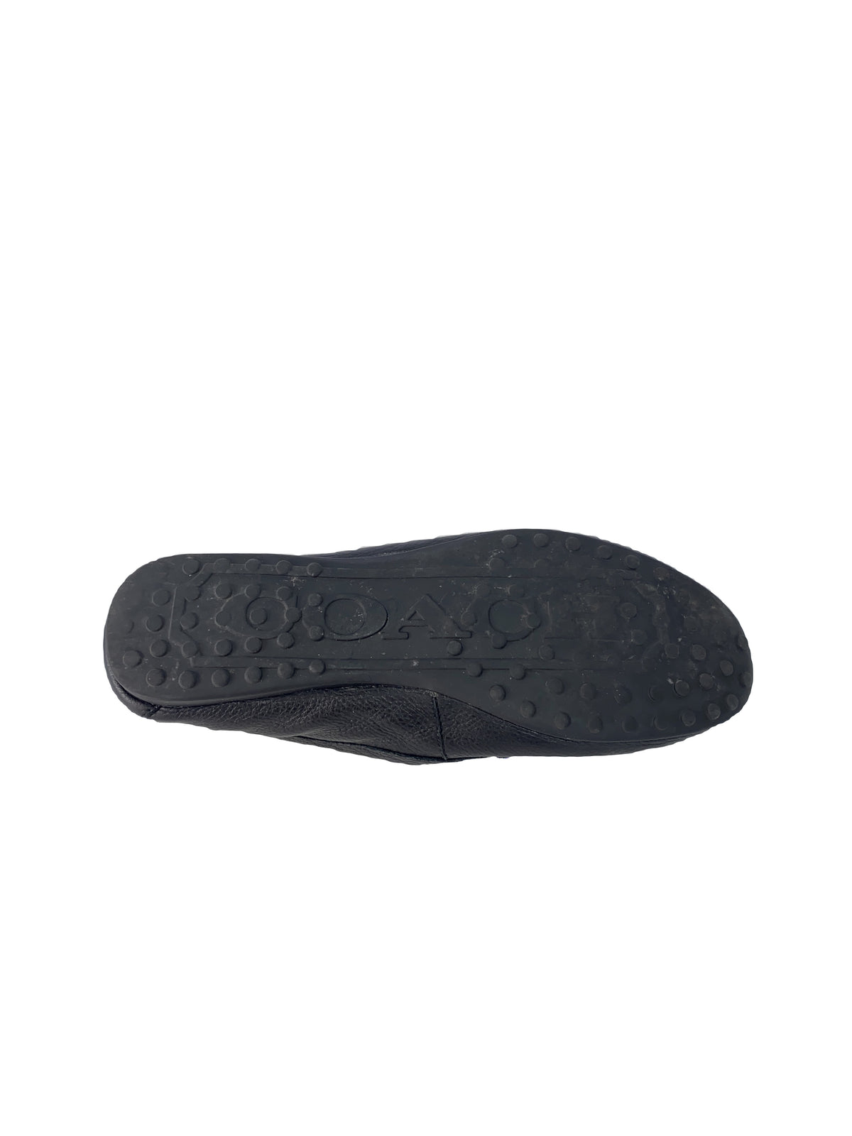 Coach black leather Fredica loafers size 8